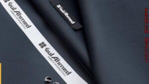 Unstitched Black Cotton Plain Suit with Accessories –